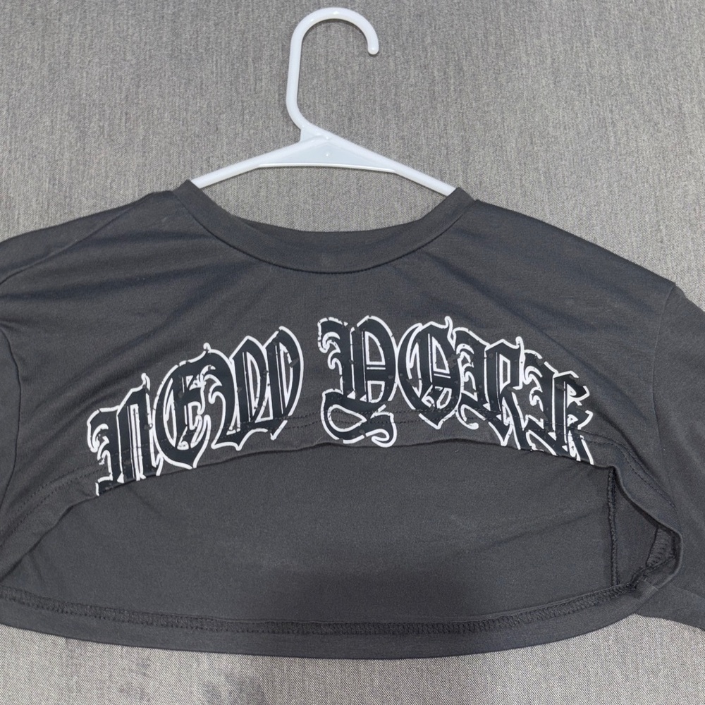 ROMWE Charcoal Gray Tee